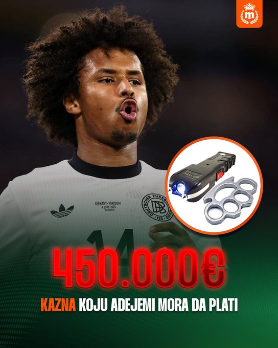 충격 폭로! "너클·전기충격기 소지" 7억 6천 벌금… 맨유가 노리는 '獨 국대 FW' 초대형 스캔들