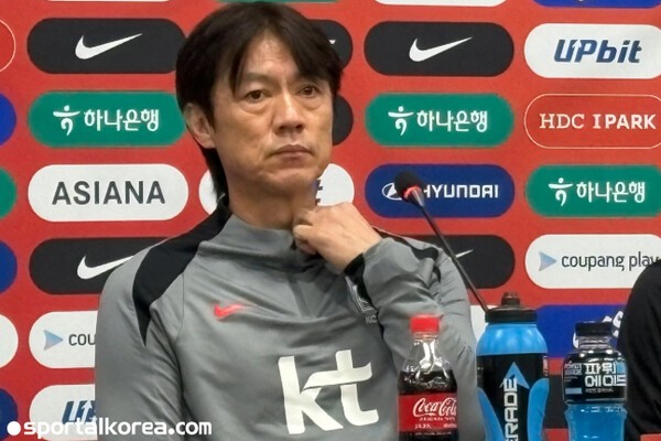 [현장목소리] "100% 완벽한 건 없다" 홍명보 감독, 소신 발언 "대표팀, 내가 맡았던 어떤 팀보다도 좋은 헌신·태도·상황 유지하고 있어"