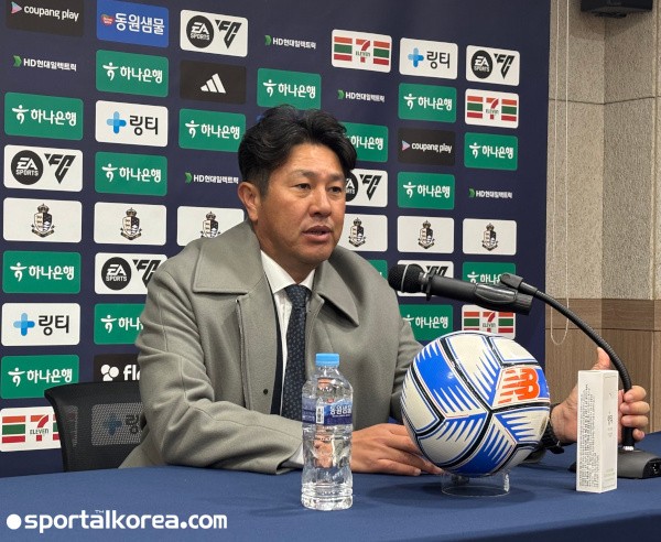 [현장목소리] '2년 연속 PO 진출→성남과 맞대결' 서울E 김도균 감독 "비기는 경기하지 않겠다"