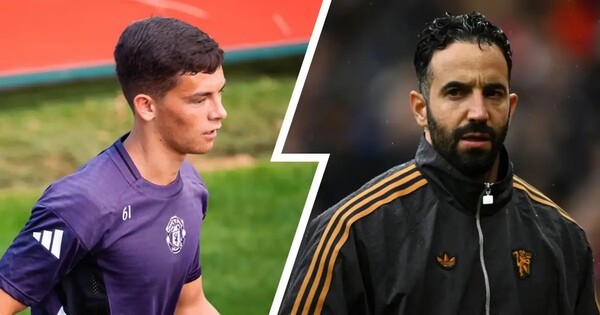 '부상 병동 맨유' 아모림 감독, 영웅 등장 예고!…17세 천재 FW 데뷔 임박 "정말 만족스러워"