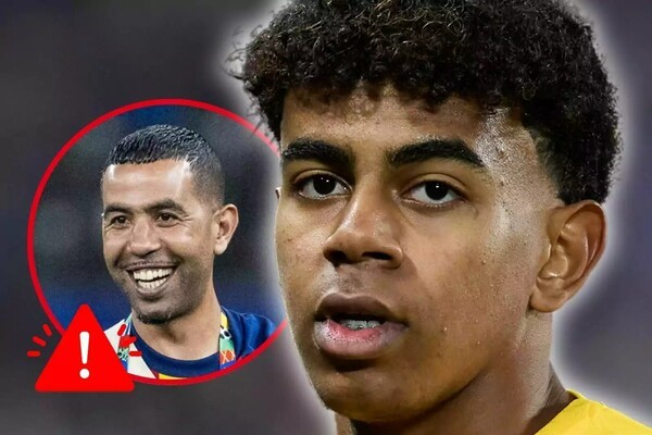 '아빠 대체 왜 그래요!' 야말 父 또 사고! 경기 중 상대편 도발 → 보안요원 출동…결국 끌려나갔다