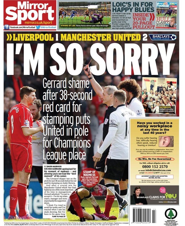 "나도 38초만에 퇴장 당해봤어"...리버풀 레전드 제라드, 치부 드러내면서까지 살라 옹호 "누구나 감정적일 때 있어"