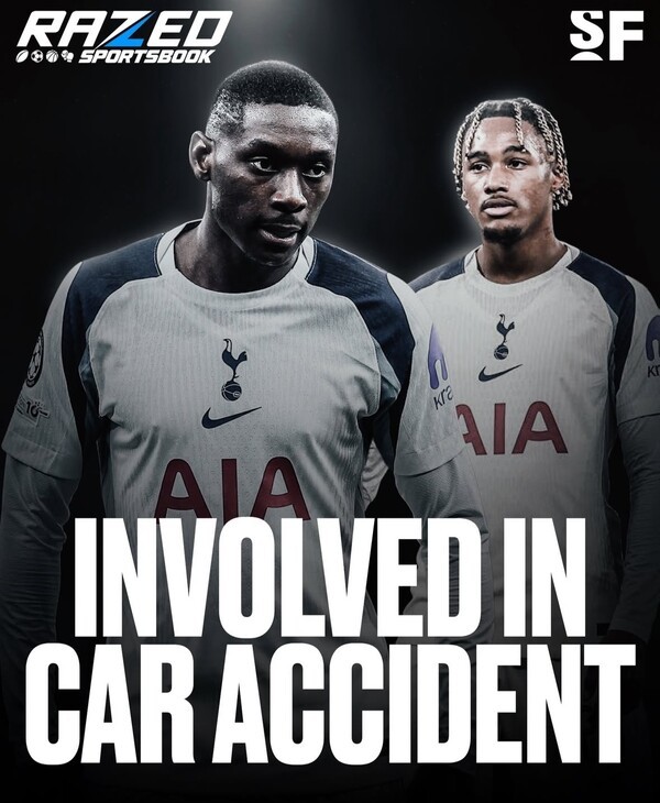 [오피셜] 토트넘, 2人 충격의 교통사고...독일 원정길에 안타까운 소식, 다행히 몸 상태는 이상 無