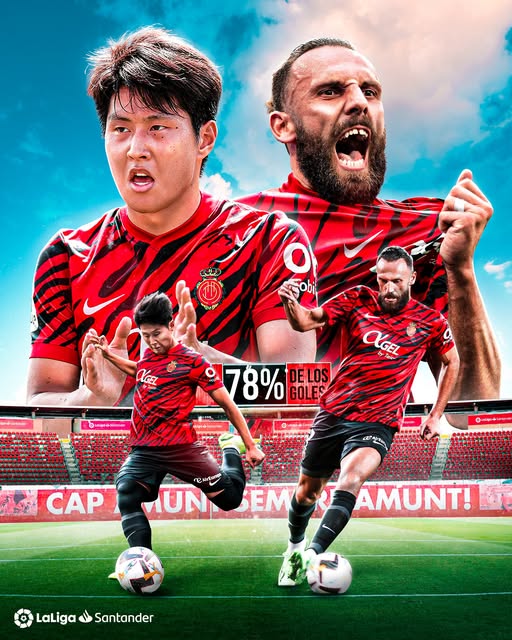 'LEE, 이제 너 없이도 잘해!'…마요르카서 이강인 PSG 보내준 초장신 공격수, 헤딩골만 벌써 6개→유럽 5대리그 1위 등극!