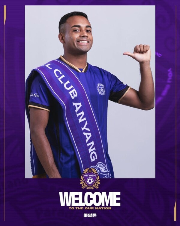 [오피셜] "좋은 성적, 큰 업적 남길 수 있도록 최선을 다할 것"...안양, 브라질 국적의 윙 포워드 아일톤 영입 확정
