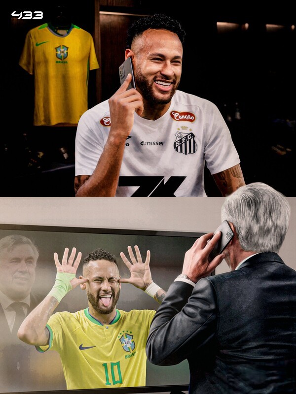 'HERE WE GO' 확인! 대표팀 최다골 네이마르, 월드컵 라스트 찬스 왔다...브라질 예비명단 포함 "안첼로티 직접 관전"