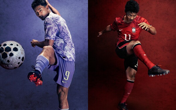 "호랑이의 기습" 시작…북중미 월드컵 대비 홍명보호 '전투복' 공개! 레드&퍼플 파격 조합