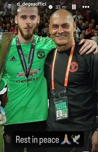 "편히 쉬세요"...데 헤아 깊은 애도, 맨유·레알·첼시·인테르 거친 '명품 GK 코치' 실비누 67세 나이로 별세