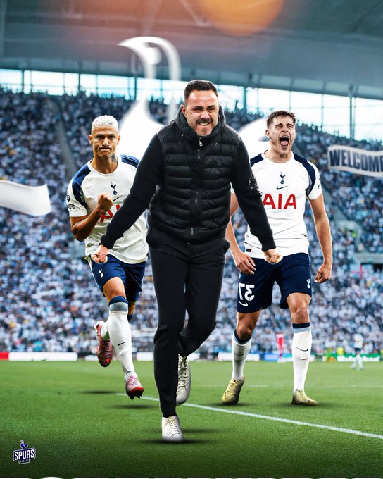 [오피셜] 토트넘 '삼고초려' 통했다!...강등권 '단 1점 차' 위기 속 '신흥 명장' 데 제르비 전격 선임→PL 잔류 '올인 승부수'