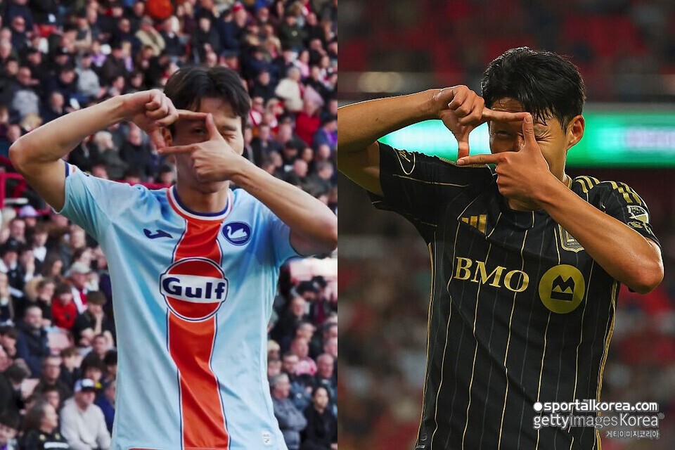 "약속 지켰습니다!" 손흥민-엄지성 똑 닮았다…'찰칵 세리머니'→EOM, 동점골로 3-3 극적 무승부 견인! 감독도 극찬 "짧지만 정말 좋았다"