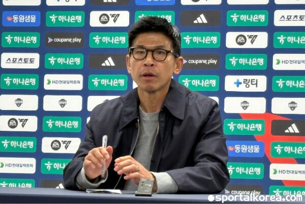 [현장목소리] "죄송합니다" 뼈아픈 패배에도 실수한 제자부터 감쌌다...김천 주승진 감독, "조금만 힘들어하고 빨리 이겨내길"