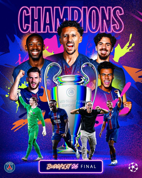 [UCL 파이널] PSG, 아스널과 120분 혈투 끝 승부차기 4-3 승리...UCL 2연패 달성, 이강인은 끝내 결장