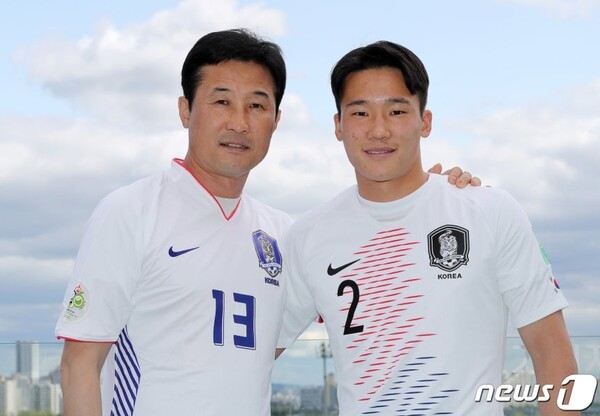 [현장핫피플] 감격! "자랑스러운 아들이라는 걸 보여줘 기쁘다"...부자 월드컵 출전 영예 '이을용 아들' 이태석, "가족들에게 고마워"