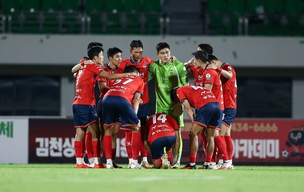 김천상무, 파이널 A 향한 반등 노린다...광주FC와 맞대결서 홈 6경기 무패 도전